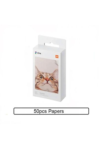 Xiaomi 50 PCS Original 100% ZINK Pocket Printer Paper Self-adhesive Photo Print 50pcs Sheets