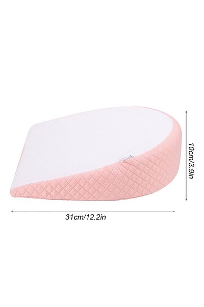 Choice WHITE Newborn Slope Pillow Positioning Baby AntiReflux Pillow Feeding AntiSlip Polyester and Non‑sli