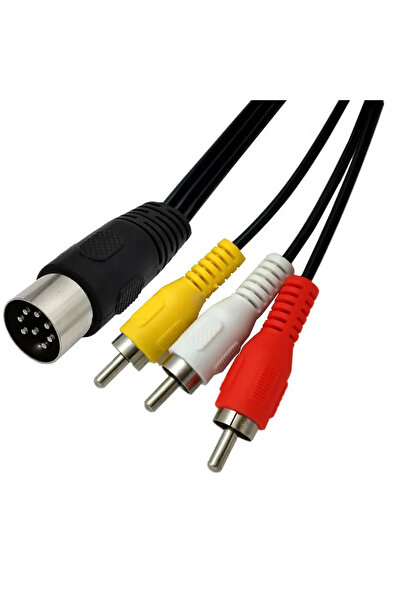 choice2 كابل 0.5 متر 8PIN-3RCA Din 8 Pin إلى 2RCA، قابس Din ذكر 8 Pin إلى كاب...