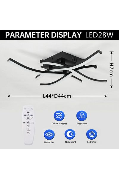 Choice Dimmable With Remote Ceiling Lamp Modern Living Room Lamp For Dining Room Bedroom Balcony LED Ceilin