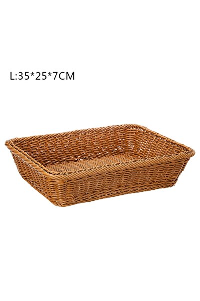 Choice صينية تخزين الخبز والوجبات الخفيفة والشاي والفواكه، سلة مصنوعة يدويًا ...