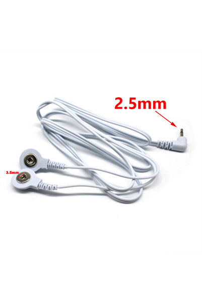 choice2 1pcs 2.5mm2 way 2 Way+4-Way Machine Massager Button Cable Electrode E...