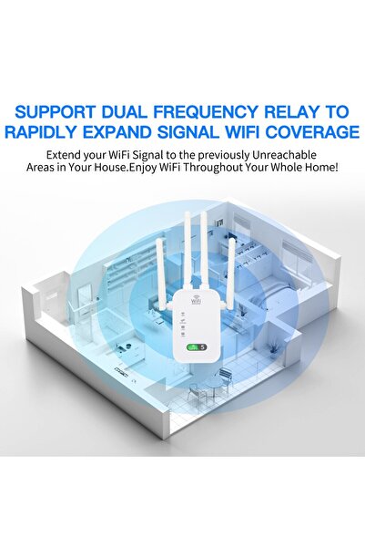 Choice مكرر إشارة واي فاي ثنائي النطاق بسرعة 1200 ميجابت في الثانية بمقبس أمريكي، موسع إشارة لاسلكي 2.4 جيجاهرتز و5 جيجاهرتز، جهاز توجيه ومضخم واي فاي L