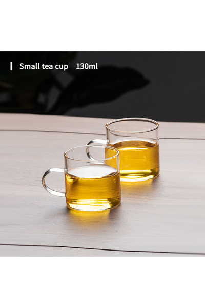 Choice كوب صغير من قطعتين من أكواب الشاي GIANXI، زجاج عالي البورسليكات مع مقب...