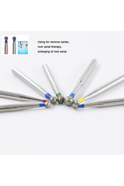 Choice10 BR-41 JNSUR 10pcs/lot BR Round Shape Dental Diamond Burs Drills High...