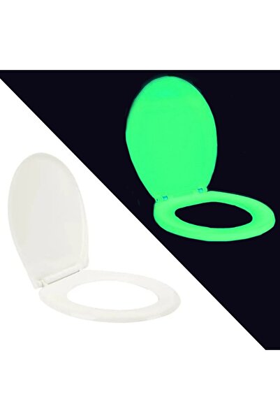 PROCART Capac de toaletă fosforescent, închidere silențioasă, strălucește ver...