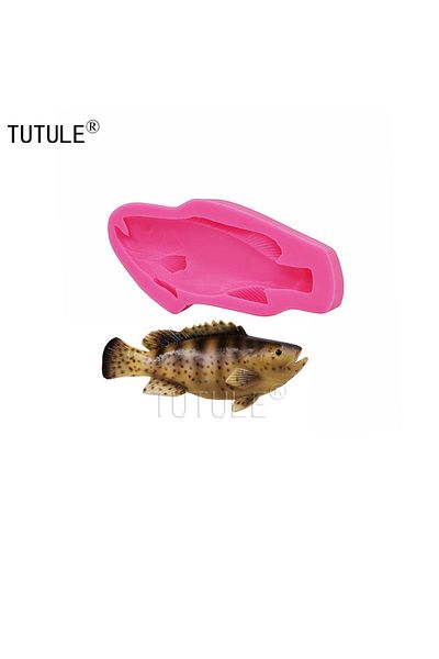Choice Pink Silicone Fish Mold - Food Safe Chocolate Candy Fondant Ice Mold Flexible Soap Candle Wax Resin