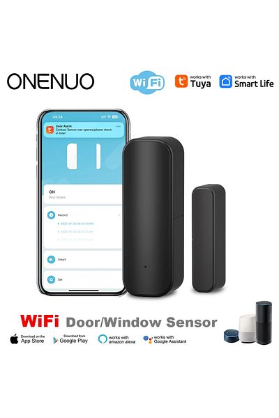 Choice WiFi WiFi or ZigBee Door Window Sensor Smart Home Wireless Door Open Close Detectors APP Remote Alar
