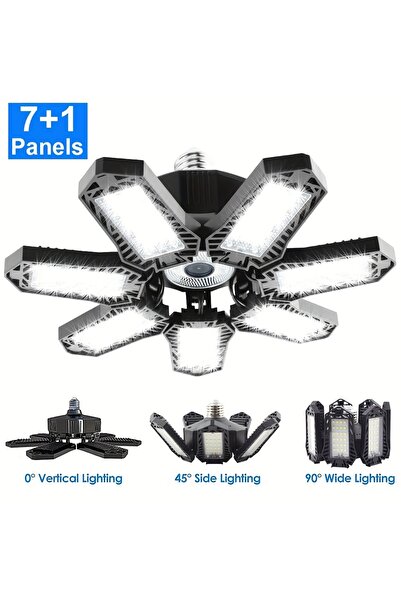 choice2 مصابيح جراج صغيرة بـ 7 ألواح LED قابلة للتعديل (7/10+1) E26/E27، مناس...