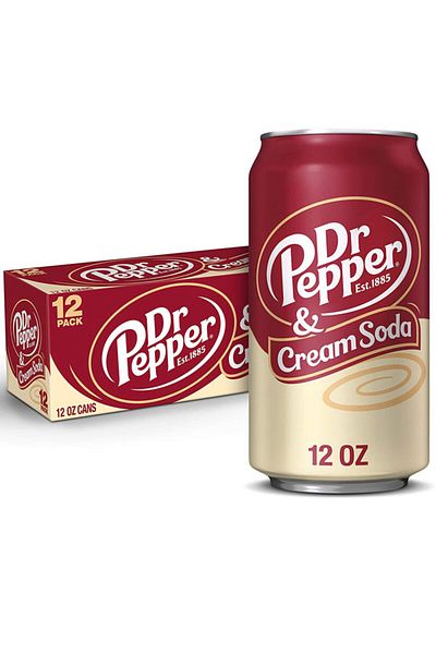 Dr. Pepper Pack of 24 Dr. Pepper Cream Soda Soft Drink (355ml)