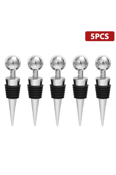 Choice 5 قطع 1/5/12 قطعة سدادة زجاجات بلاستيكية لتخزين النبيذ سدادة ملتوية قا...