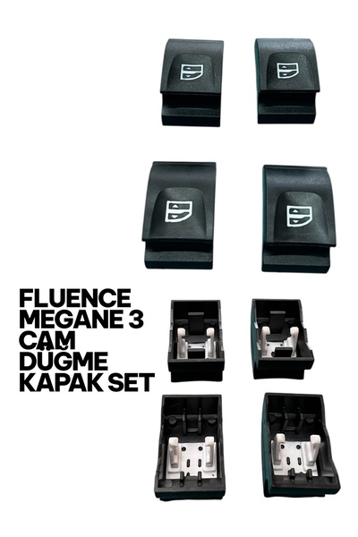 İthal FLUENCE MEGANE 3 CAM DÜĞME KAPAĞI TAKIM