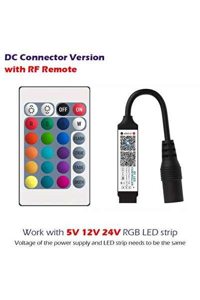 Choice شريط إضاءة LED DC5-24V مع جهاز تحكم عن بعد RGB Bluetooth وجهاز تحكم عن...