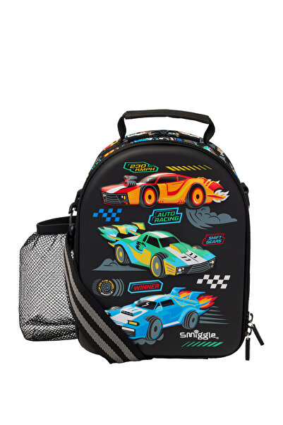 SMIGGLE Curious Araba Desenli Askılı Erkek Çocuk Beslenme Çantası