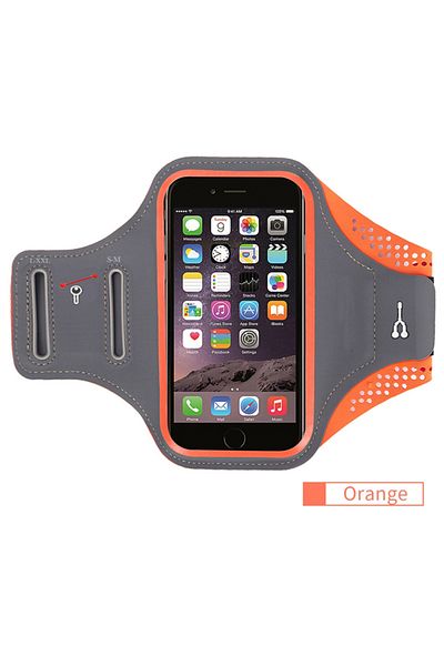 Choice Orange Running Armbands For iPhone 15 14 13 12 11 Pro Max Samsung Xiaomi Oppo Huawei Honor Outdoor S
