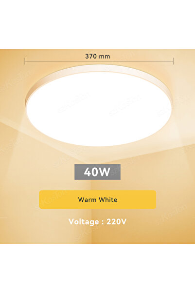 Choice مصباح سقف LED أبيض دافئ 37 سم بثلاثة ألوان، لوحة إضاءة سقف حديثة، ديكو...