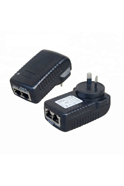 Choice 48 فولت الاتحاد الأوروبي 2 قطعة HKBTM POE حاقن 48 فولت 24 فولت 12 فولت 24 واط الاتحاد الأوروبي الولايات المتحدة المملكة المتحدة أستراليا قابس لكاميرا CCTV IP مصدر الطاقة Et