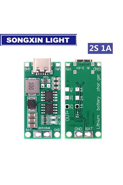 Choice6 شاحن متعدد الخلايا 2S 1A 2S 3S 4S Type-C إلى 8.4V 12.6V 16.8V معزز لل...