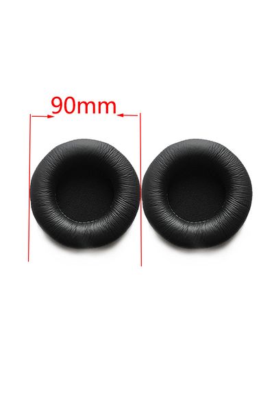 Choice outer diameter 90mm Ear Pads For Headphones Wrinkled Frog Skin Pad Headphone Sponge Leather Foam Cov