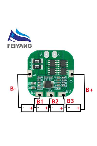 Choice 4S 14.8V / 16.8V 20A peak li-ion BMS PCM battery protection board bms pcm for lithium LicoO2 Limn...