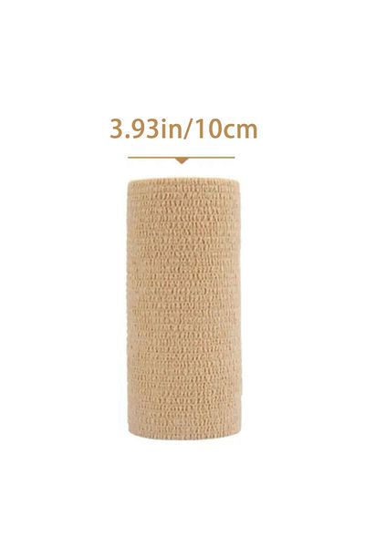 Choice5 1pc YL0118-D 10 Rolls Medical Adhesive Bandage Elastic Breathable Sports Self Adhesive Tape Beige Wr