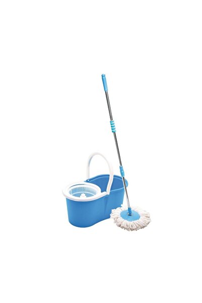 iZowe Promotional Cleaning Package: Rotating Mop 360 Degrees and Bucket with Wringer + Microfiber Mop Head