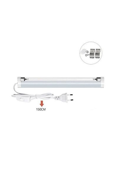 PROCART Corp T5 8W, montare pe perete, cablu de alimentare cu întrerupător, 1,5 metri