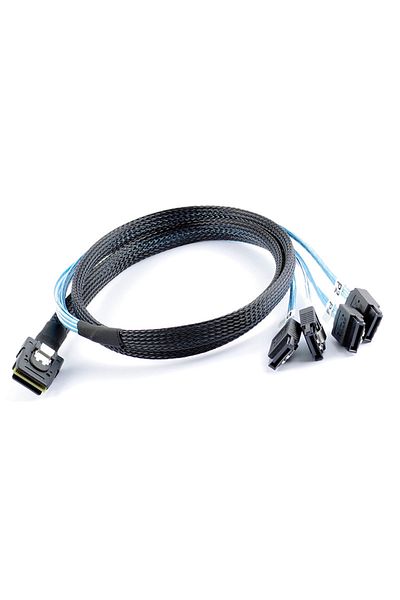 Choice 0.5 m Blue MINI SAS 36P SFF 8087 to 4 SATA3 6G Array Card 1 Change 4 Data Connection Server Cables