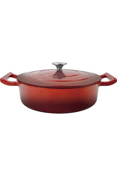 OEM Low casserole with lid, enameled cast iron, 3.30 l, 26 cm, Grunberg GR8627