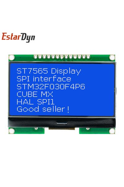 Choice Blue Screen Lcd12864 12864-06D, 12864, LCD module, COG, with Chinese font, dot matrix screen, SPI in