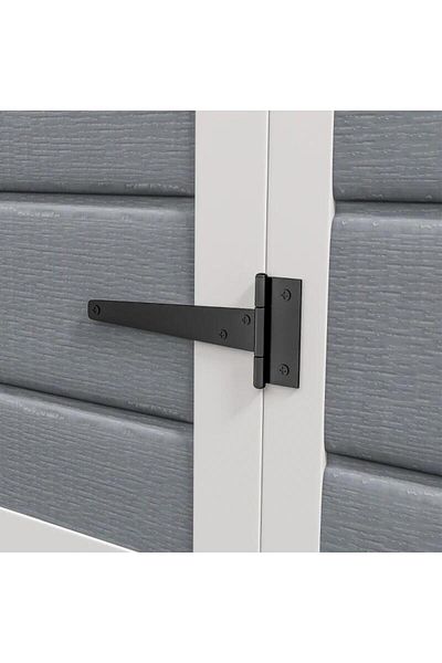 Mercaton Sopron gradina pentru unelte, aluminiu si PP, cu lacat, chei si manusi, gri, 183x134x210