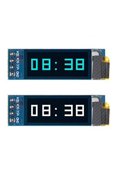 Choice1 وحدة OLED بيضاء من TENSTAR مقاس 0.91 بوصة، شاشة LCD LED بيضاء زرقاء مقاس 128 × 32 بوصة، وحدة IIC للاتصال مقاس 0.91 بوصة