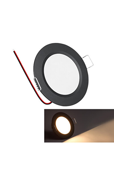choice2 Black(Warm White) Ultra Thin RV Boat Recessed Ceiling LED Panel Light...