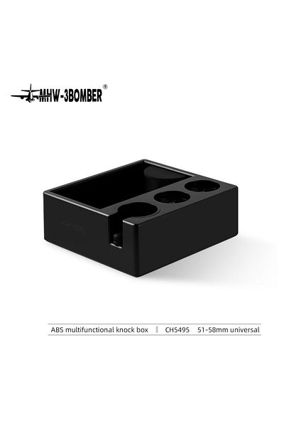 Choice Knock Box MHW-3BOMBER Multifunctional Coffee Knock Box 51-58mm Universal Adjustable Portafilter Hold