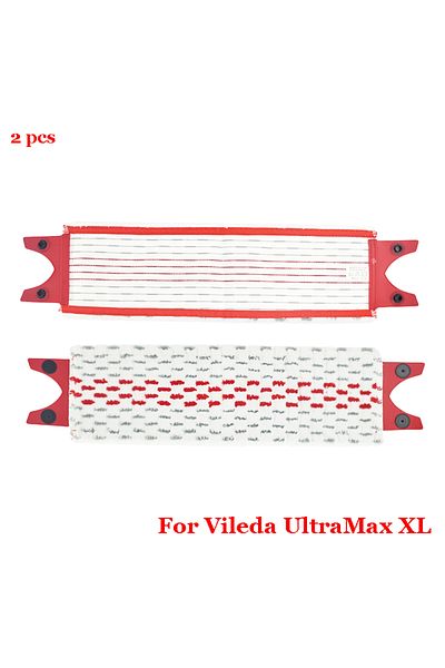 Choice 2 pcs For Vileda UltraMax XL Microfiber Floor Mop Pads Reusable Flat Spin Mop Cloth Replacement Quic