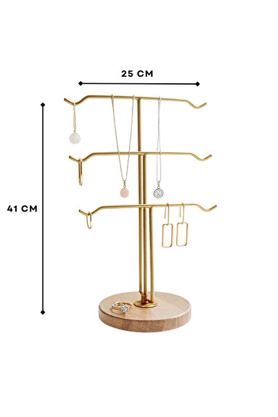 HOMİNG Volera Modern Earring Necklace Ring Jewelry Stand 242133