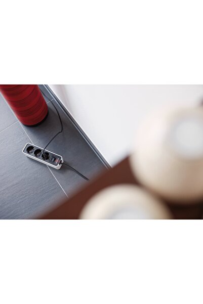 Brennenstuhl Ecolor 3-outlet extension cord, 1.5m Black White