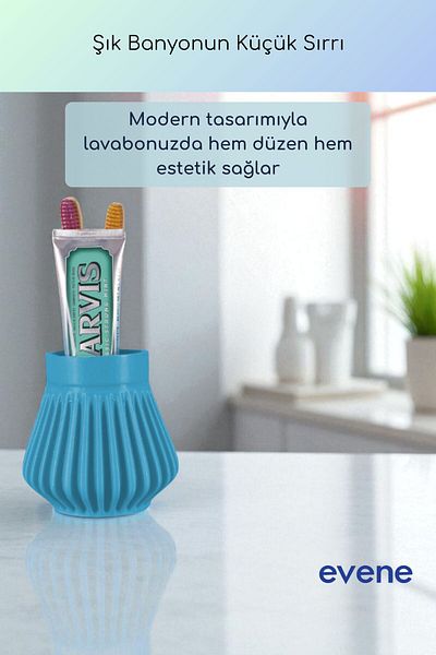 Evene Θήκη οδοντόβουρτσας Βάση οδοντόβουρτσας Βάση οδοντόβουρτσας Μπλε Χρώμα Μοντέλο 83