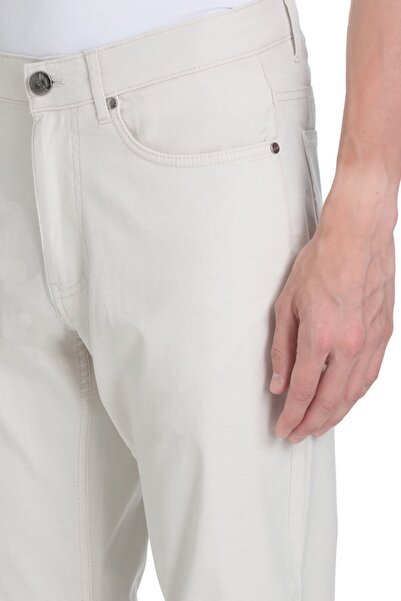 Hatemoğlu Linen Regular Fit Cotton 5 Pocket Canvas Trousers