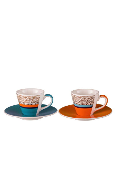 Paşabahçe Tribal Art Seramik Espresso Fincan Seti