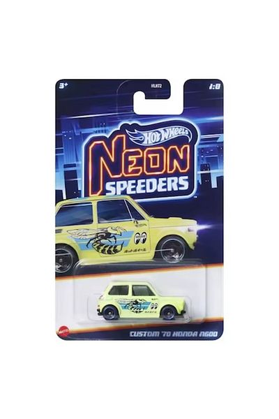 HOT WHEELS , Honda N600 Mooneyes personalizate din '70, Neon Speeders 2025