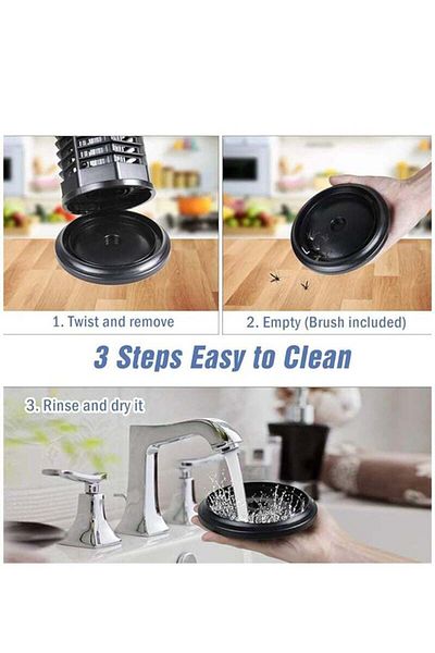 COOYA Electric Mosquito Killer, with Electronic UV Lamp, for Home, Bedroom, Kitchen, Office,Black