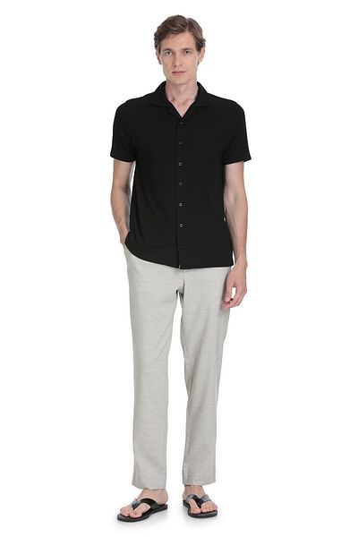 Hatemoğlu Black Regular Fit Collar Shirt