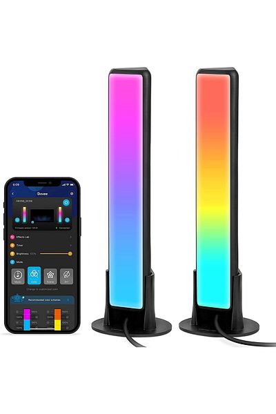Govee Set 2 buc lampa LED Flow Plus Light Bars RGBICWW, WiFi si Bluetooth, TV Ambient, Alexa si