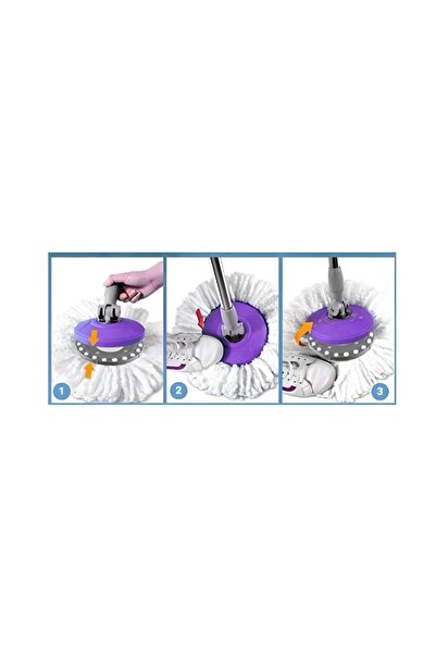 Nova Home Set 10 Rezerve pentru mop rotativ, Microfibra, Alb, 16 cm