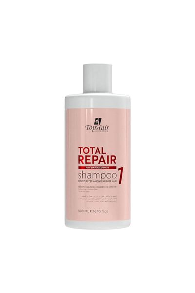 TopHair Total Repair Shampoo for Damaged Hair - 500ml