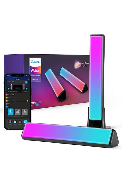 Govee Set 2 buc lampa LED Flow Plus Light Bars RGBICWW, WiFi si Bluetooth, TV Ambient, Alexa si