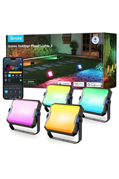 Govee Set 4 proiectoare Ground Lights 2 H8057 RGBICWW LED, Alexa, Google ,Mat...