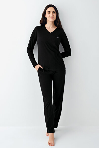 Pierre Cardin Kadın Siyah Pijama Takımı