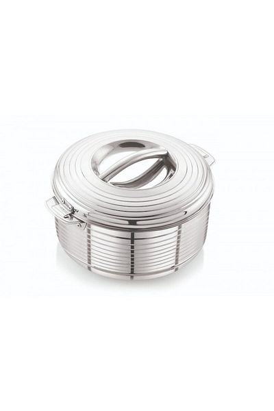 Topaz Thermal stainless steel casserole with double walls and lid, 10 liters